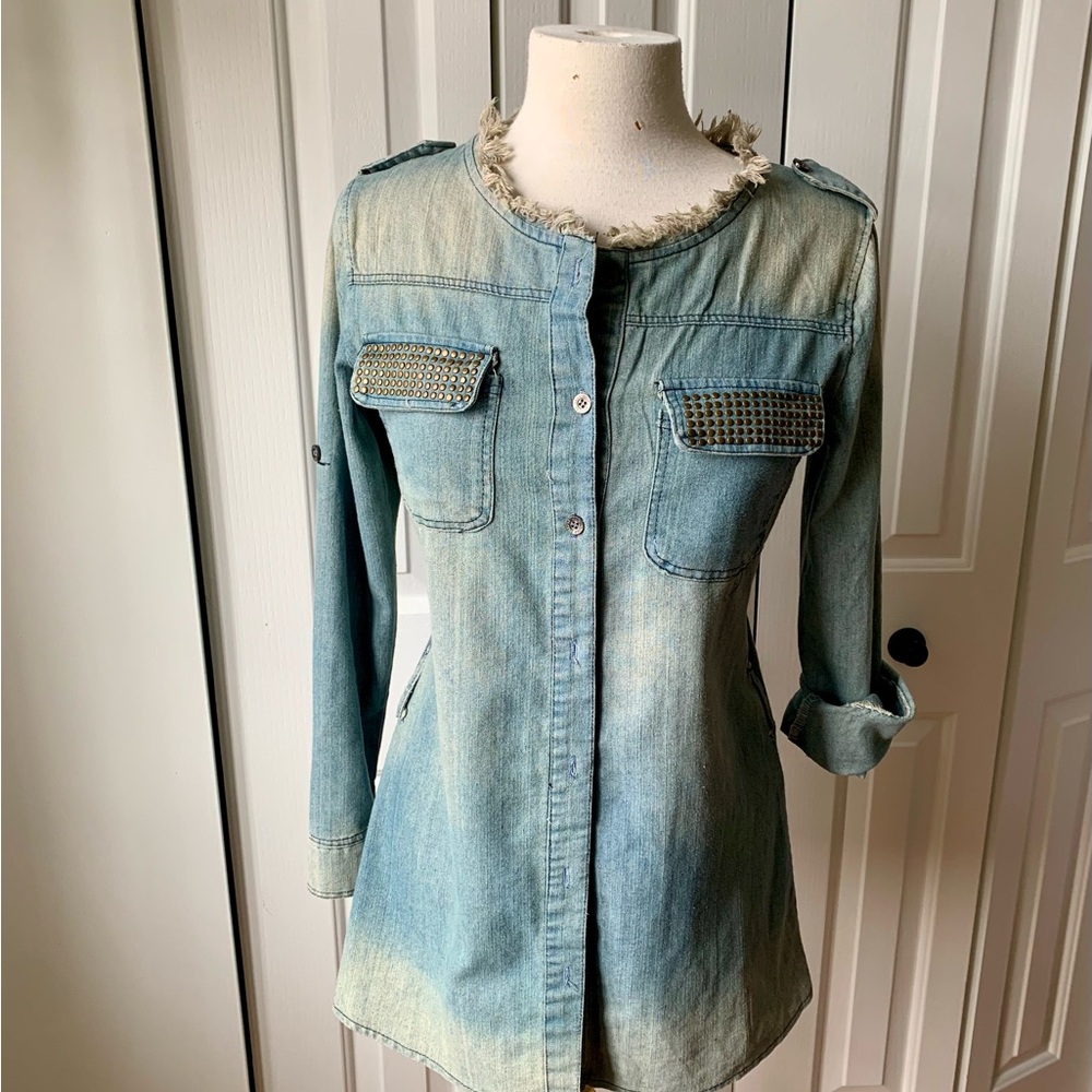 Denim Blue Women's Blouse/Tunic